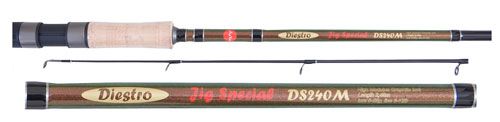 Спиннинг шт. AIKO Diestro DS 240L Jig Special 2,4м, тест 5-18g, fast, Cork, SiC, Im8, джиг, вес 160g; Цена 0 рублей Спиннинг шт. AIKO Diestro DS 240L Jig Special 2,4м, тест 5-18g, fast, Cork, SiC, Im8, джиг, вес 160g